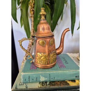 Vintage Copper and Brass tea pot